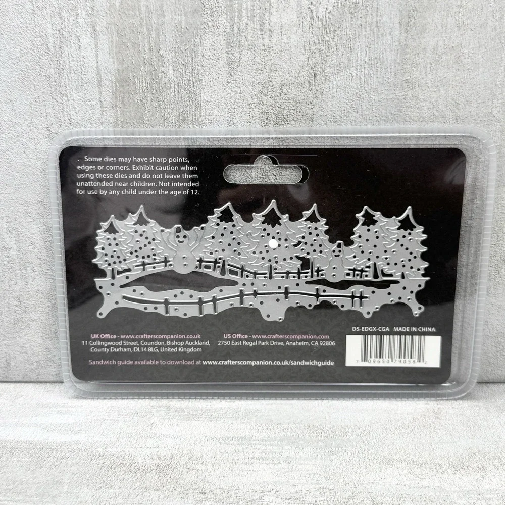 Crafter's Companion Die'sire Edge'ables Christmas Garden Metal Cutting Die